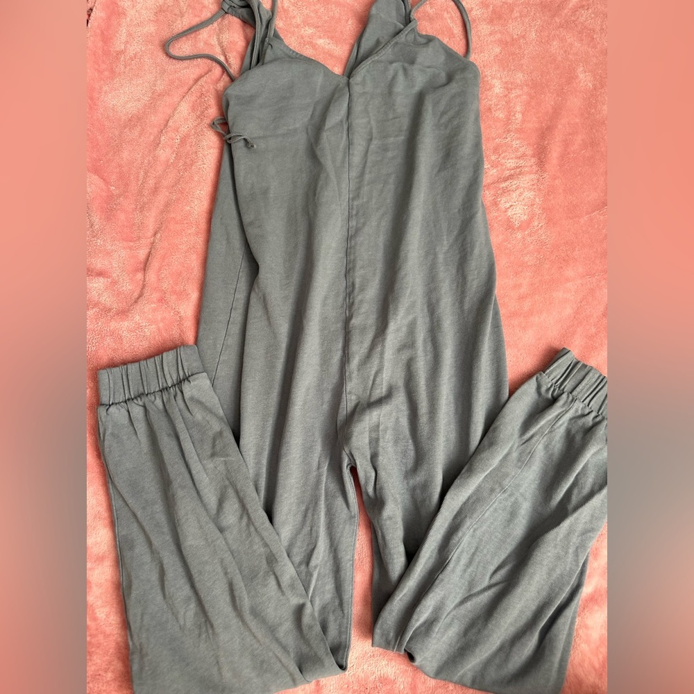 Blue one-piece
